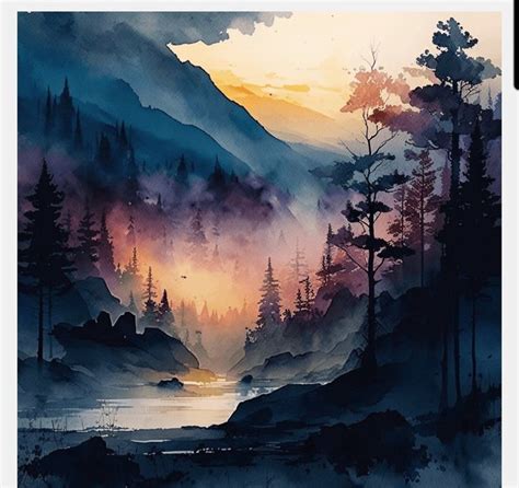 Pin By Reatha Venditti On Diy Watercolor Painting In 2024 Landscape