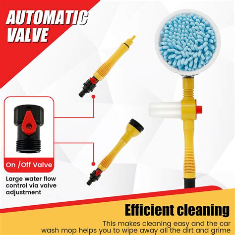 Auto Rotating Car Wash Brush Multifunctional Automatic Foam Cleaning