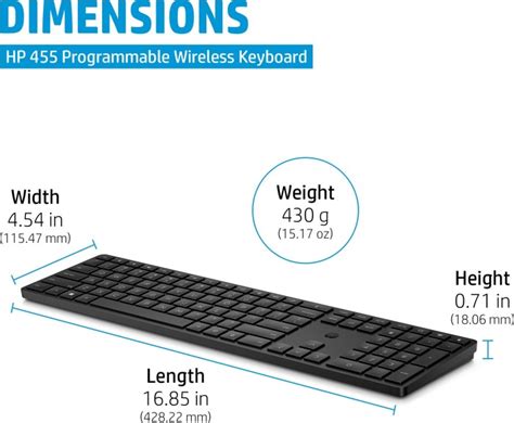 HP 455 Programmable Wireless Keyboard USB DE Ab 31 52 2025