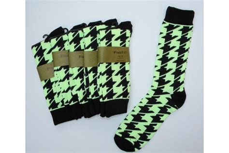 Classic Houndstooth Cotton Socks Men S