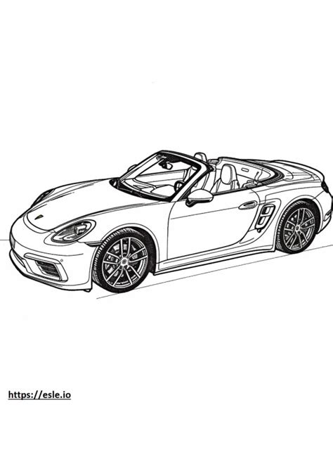 Porsche Turbo S Cabrio Para Colorear E Imprimir