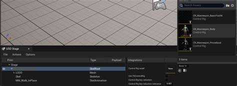 在虚幻引擎中将control Rig用于usd文件