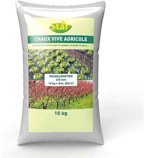 Start Chaux vive agricole granulés VN 92 SAC 10kg 10kg CV10 Amazon fr