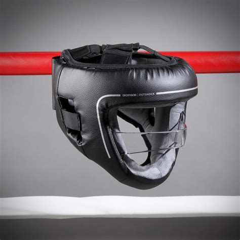 Casque De Boxe Adulte Avec Barre De Protection Nasale Outshock Decathlon