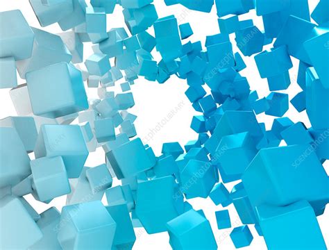 Blue Cubes Stock Image F0178041 Science Photo Library