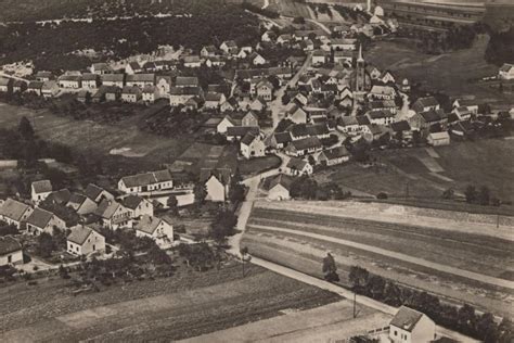 ALTE POSTKARTE FLUGZEUGAUFNAHME VON NAMBORN SAAR Fliegeraufnahme