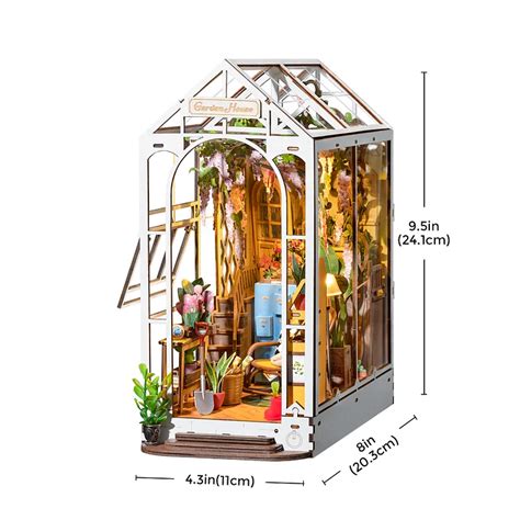 Rolife Holiday Garden House Book Nook Kit Tgb Robotime