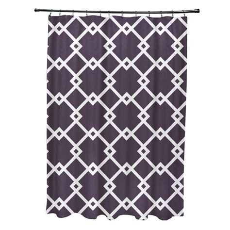 Geometric Trellis Pattern Shower Curtain Bed Bath And Beyond 9827753