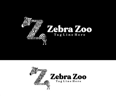 Letter Z Logo With Zebra Head And Tail 6340591 Vector Art at Vecteezy