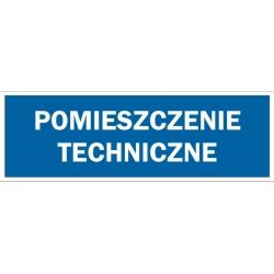 Tabliczka Informacyjna Pomieszczenie Techniczne