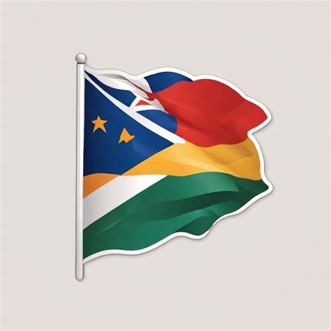 Fondo vectorial de la bandera de Sudáfrica Vector Premium