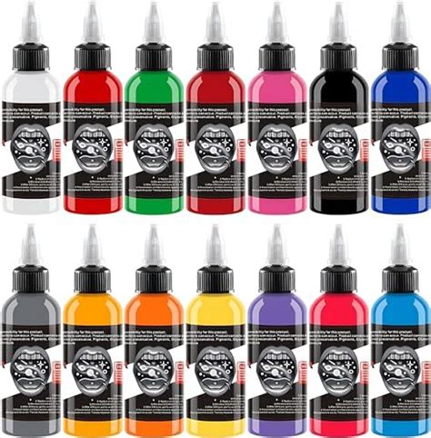 Dld Pieces Professional Tattoo Ink Set Oz Ml Flasche Voller