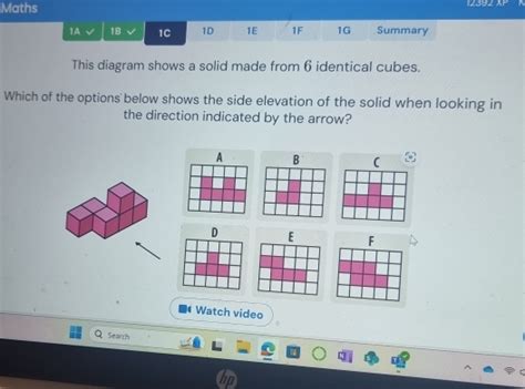 Solved Maths 12392 ∠ 1 1a 1b 1c 1d 1e 1f 1g Summary This Diagram