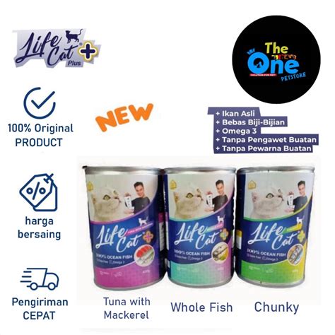 Jual Life Cat Plus Kaleng Gr Gr Lifecat Makanan Kucing Basah