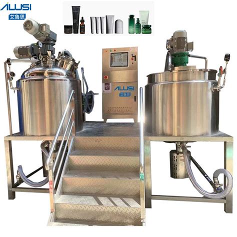 Ointment Cosmetic Lotion Cream Production Line Equipment Vacuum Mixer