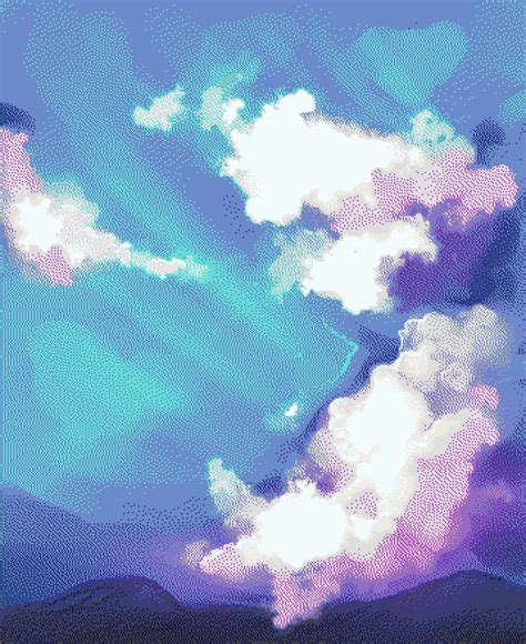 Pixel Art Sky Background