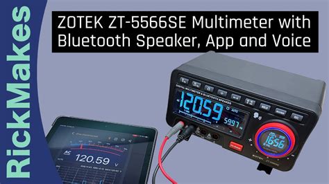 ZOTEK ZT 5566SE Multimeter With Bluetooth Speaker App And Voice YouTube