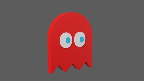 3D model Pacman Ghost Blinky VR / AR / low-poly | CGTrader