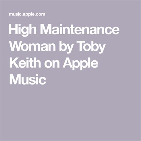 ‎High Maintenance Woman by Toby Keith on Apple Music