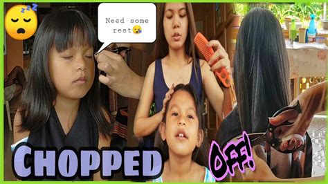 Cutting My Daughters Hair💇 Chopped Off Hanny Nilo Youtube