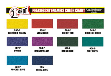 Pearl Paint Color Chart