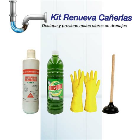 Kit destapa cañerias