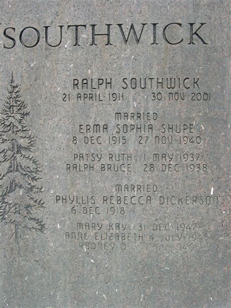 Phyllis Rebecca Dickerson Southwick M Morial Find A Grave