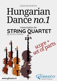 Hungarian Dance No 1 String Quartet Score Parts Fixed Layout EBook