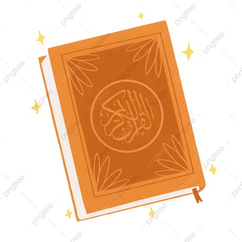 Al Quran PNG Transparent Cute Orange Al Quran Al Quran Ramadan