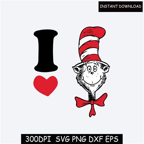 I Love Dr Seuss Svg Thing One Two Svg Cut Files Read Acro Inspire Uplift