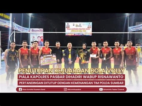 Wabup Risnawanto Hadiri Penutupan Kejuaraan Bola Voli Antar Polres