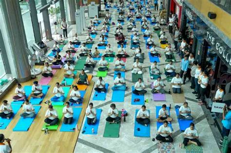 Inspiring Poses And Bends At International Yoga Day Celebrations At Cp