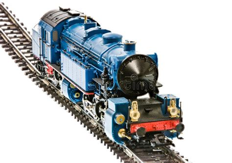 Toy Train with a Steam Engine Locomotive Stock Image - Image of rail ...