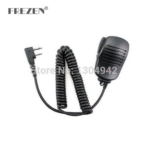 Handheld Shoulder Mic Microphone Speaker For Icom Yaesu Vertex Two Way