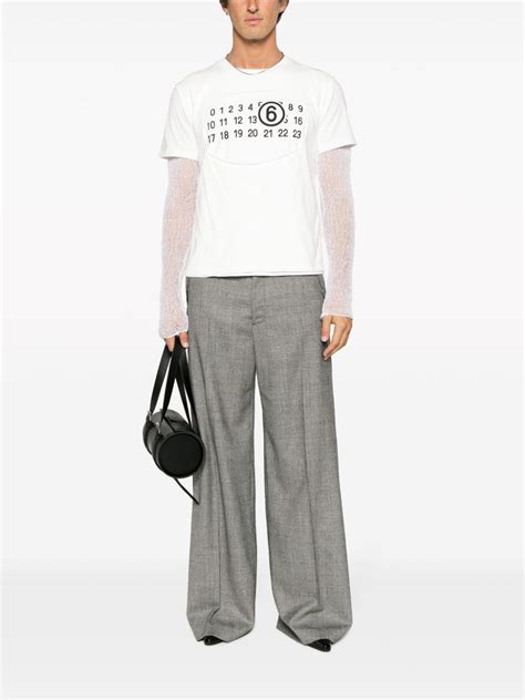 MM6 Maison Margiela Numbers Print Cotton T Shirt Farfetch