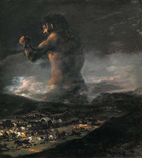 The Colossus Painting by Francisco Goya - Fine Art America