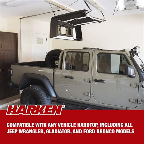 Harken Hardtop Overhead Garage Storage Hoist For Jeep Wrangler And