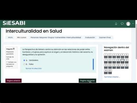 Interculturalidad En Salud 2024 Curso SiESABI Evaluacion Final