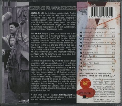 Yahoo Cd Charles Mingus Mingus Ah Um