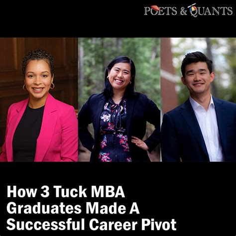 Poetsandquants On Twitter Meet Three Mba Graduates From The Tuck School Of Business’ Class Of