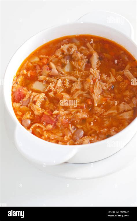 Italy, Lombardy, Trippa, Italian Tripe Soup Stock Photo - Alamy