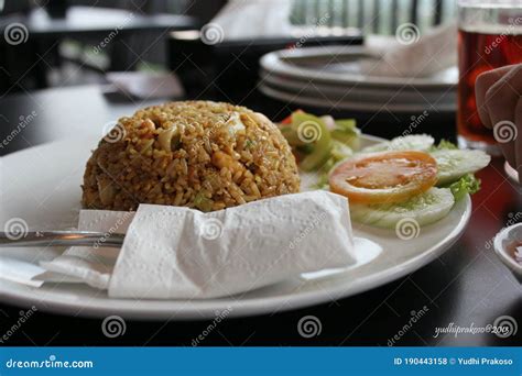 Delicious Indonesian Meal Nasi Liwet Of Sudanese West Java Royalty