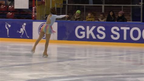 Oliwia Strokosz Adv Novice Solistki Fs Puchar Gdanska Youtube