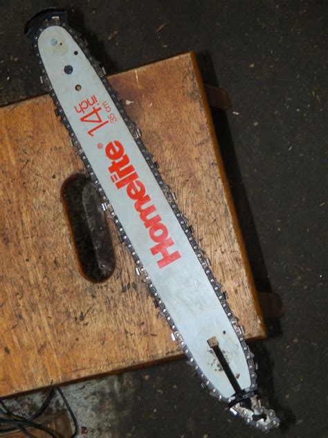 14 Homelite Chainsaw Bar And Chain Used