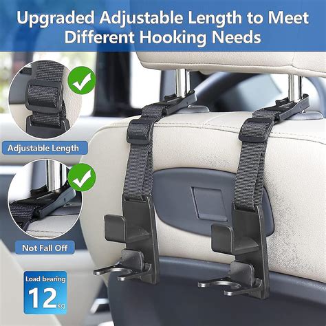 Numb Car Seat Headrest Hook Adjustable Car Storage Headrest Hanger