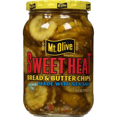 Mt Olive Sweet Heat Bread Butter Chips Pickles Fl Oz Delivery