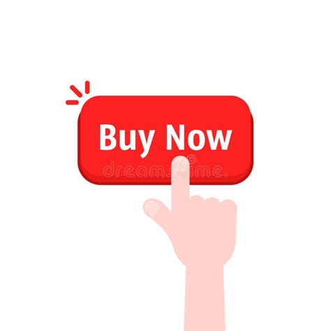 Red Easy Button Hand Cursor Stock Illustrations 17 Red Easy Button