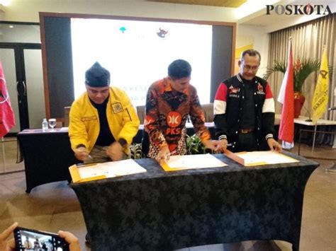 Golkar PKS Dan PDIP Resmi Berkoalisi Di Pilbup Bandung 2024 Sahrul