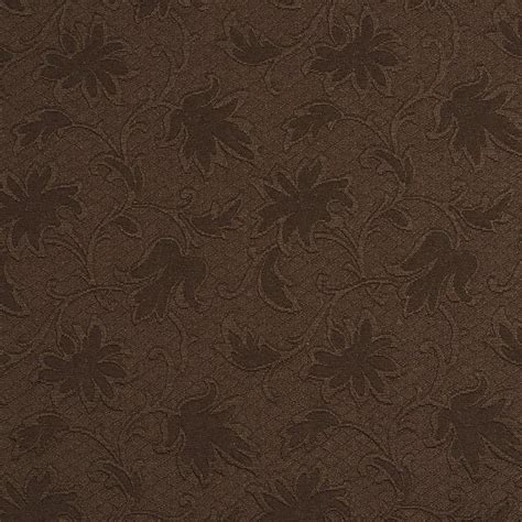 Amazon.com: E502 Brown Floral Jacquard Woven Upholstery Grade Fabric by ...