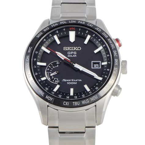 Seiko Sportura Gps Solar Watch Ssf003 In White Modesens